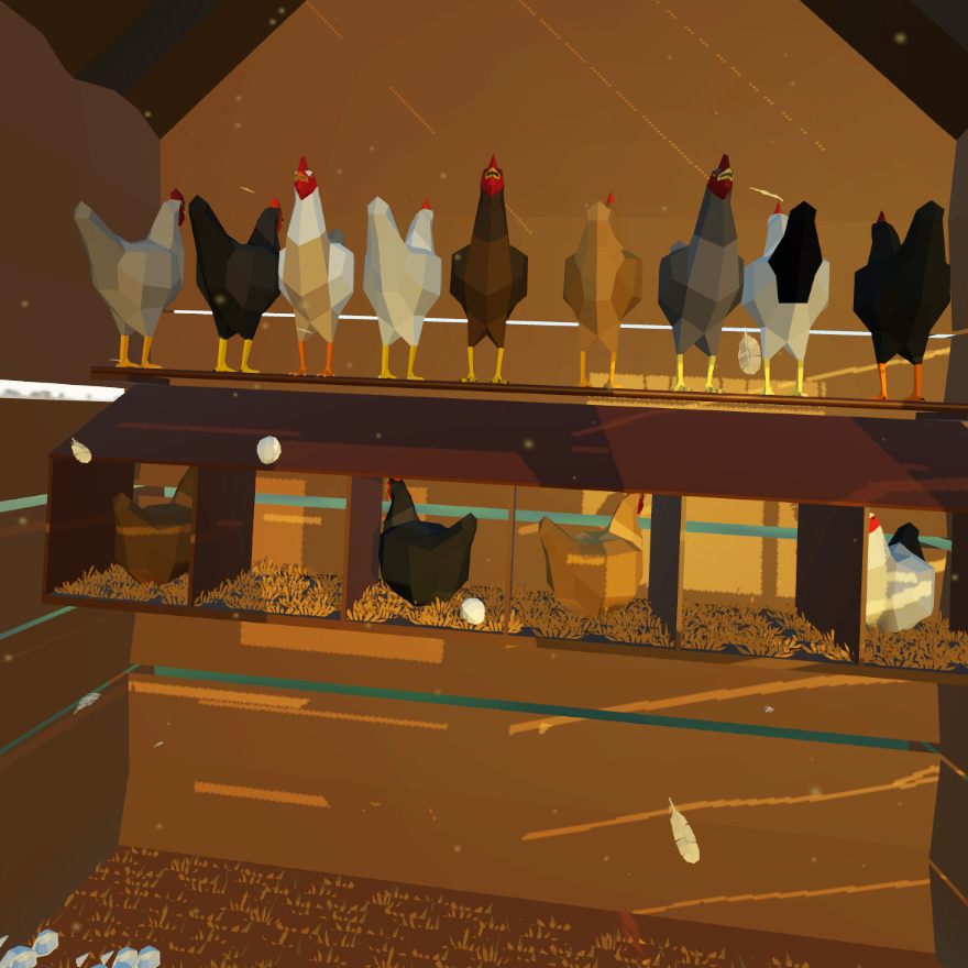 Renne für die Henne